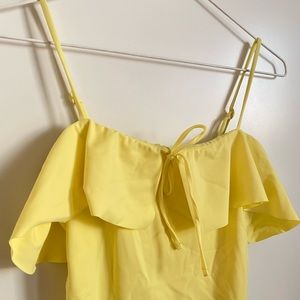 Aritzia Yellow NYLA Bodysuit